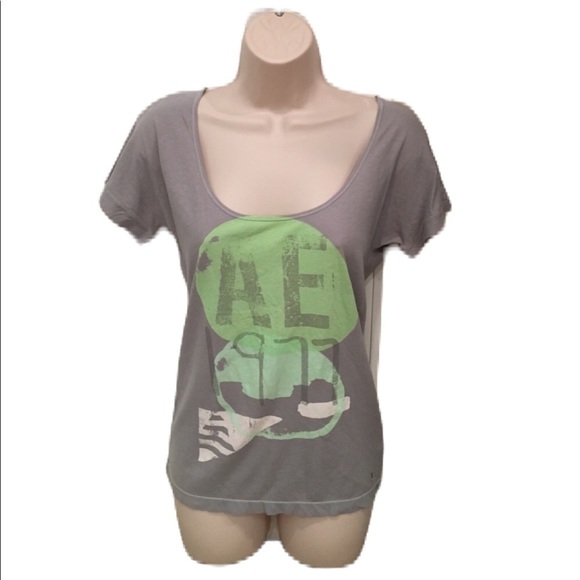 American Eagle Outfitters Tops - American EAGLE OUTFITTERS  Sexy Gray Tee-Shirt XS
